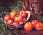 Still Life with Apples in a New York Giants Cap - 利瓦伊·韦尔斯·普伦蒂斯